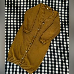Misha & Puff Adagio cardigan in Antique Brass, size xs/s